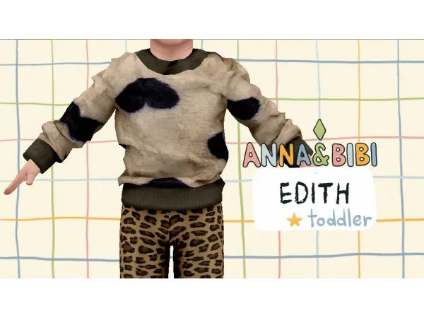 Alpha Edith_TODDLER [AnnaBibi] by simsfinds - The Sims 4 Custom Content
