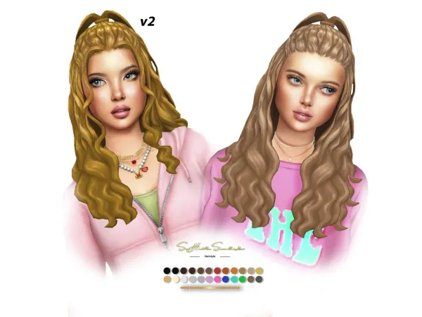 Maxis Match Rubi Hairstyles by sehablasimlish - The Sims 4 Custom Content