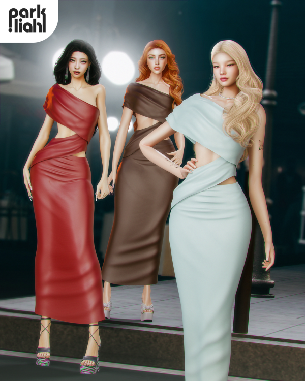 Alpha PARKLIAH SOPHIA DRESS by parkliah - The Sims 4 Custom Content