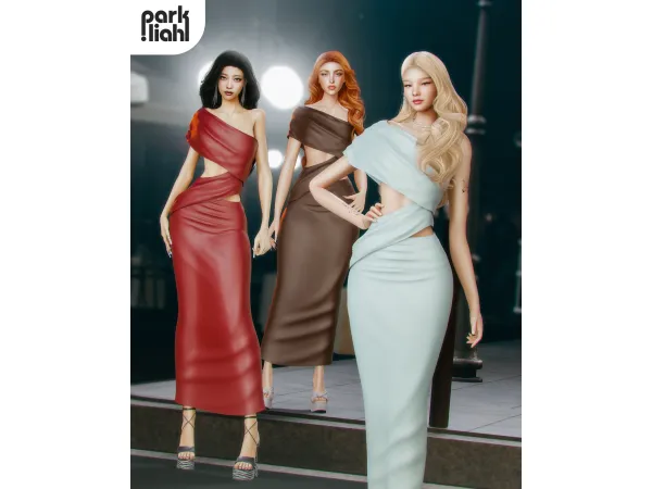 Alpha PARKLIAH SOPHIA DRESS - The Sims 4 Custom Content