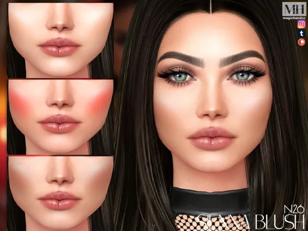 Alpha Sienna Blush N26 - The Sims 4 Custom Content