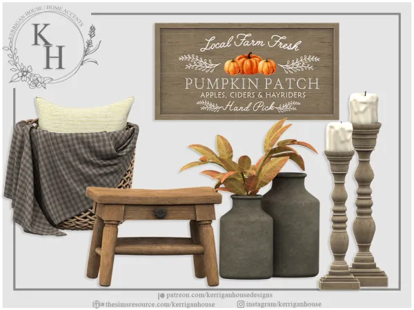 Alpha [khd] october set - The Sims 4 Custom Content