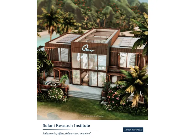 Maxis Match Sulani Research Institute by TheSimSideofLuca - The Sims 4 Custom Content