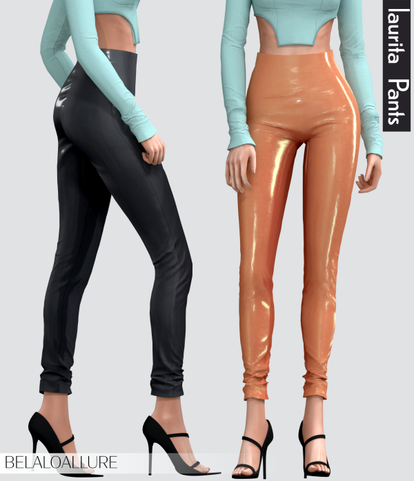 Alpha Belaloallure Lourita Pants by simsfinds - The Sims 4 Custom Content