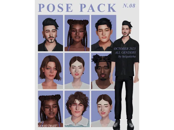 Mix ( ) POSE PACK N08 CAS by helgatisha - The Sims 4 Custom Content