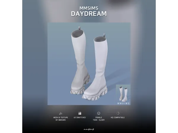 Alpha MMSIMS Daydream Boots by MMSIMS - The Sims 4 Custom Content