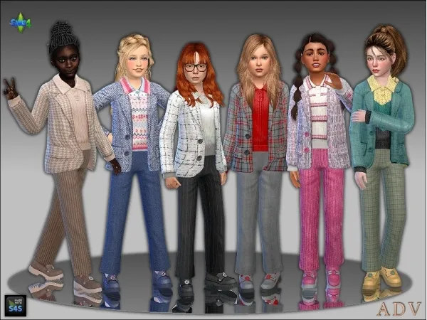 Maxis Match Outfits for girls - The Sims 4 Custom Content