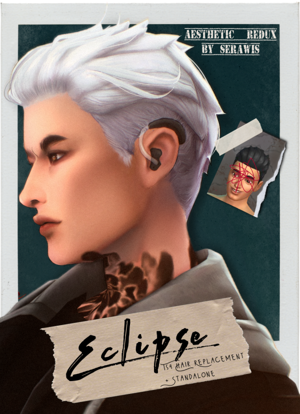 Maxis Match Eclipse Hair Default ReplacementOverride by simsfinds - The Sims 4 Custom Content