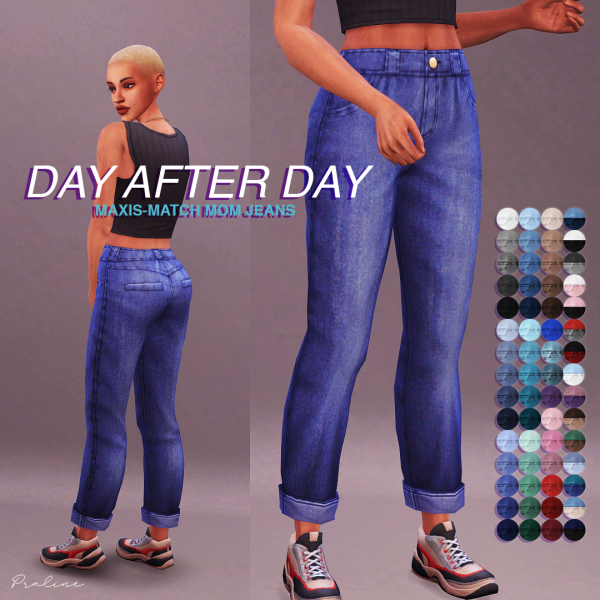 Maxis Match DAY AFTER DAY MM Jeans by simsfinds - The Sims 4 Custom Content