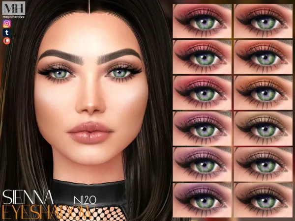 Alpha Sienna Eyeshadow N120 - The Sims 4 Custom Content