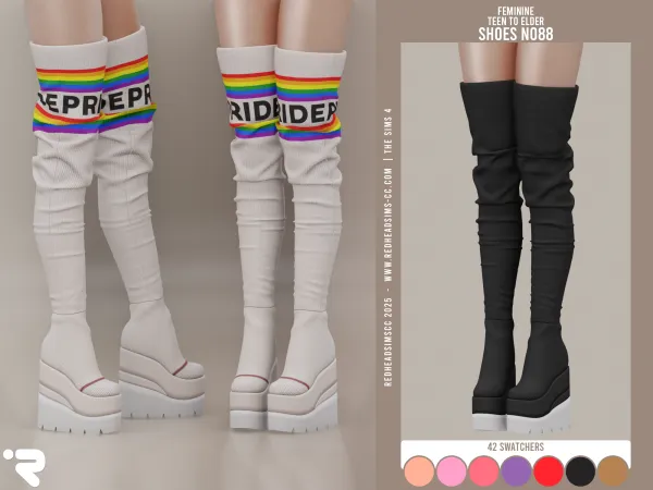 Alpha AF SHOES N088 - The Sims 4 Custom Content