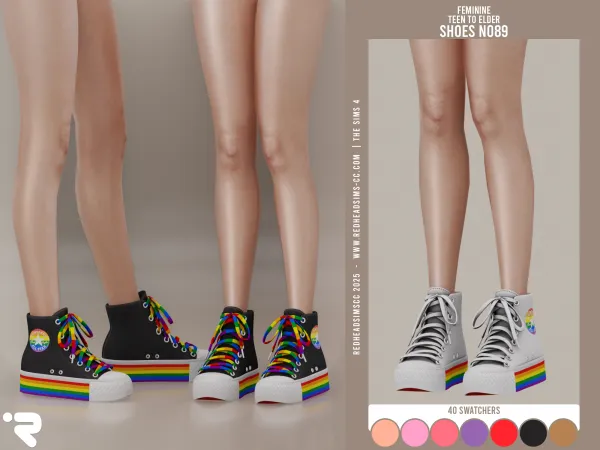 Alpha AF SHOES N089 - The Sims 4 Custom Content