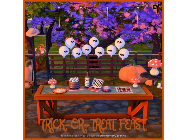 Maxis Match TRICK OR TREAT FEAST by quel_cc - The Sims 4 Custom Content
