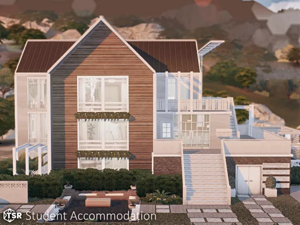 Maxis Match Student Accommodation l noCC - The Sims 4 Custom Content