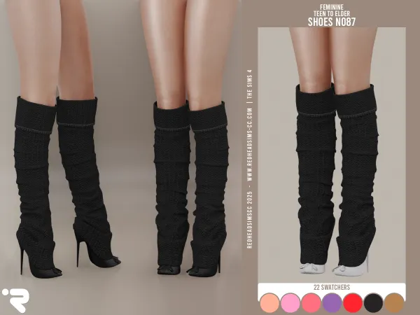 Alpha AF SHOES N087 - The Sims 4 Custom Content