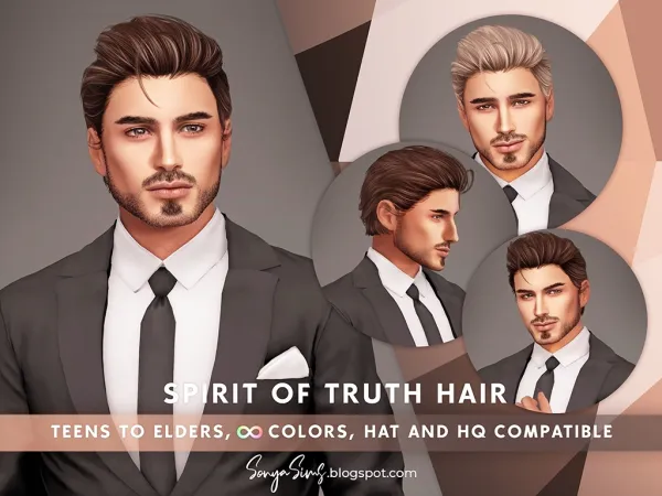 Alpha Spirit of Truth Hair [simsfinds] - The Sims 4 Custom Content