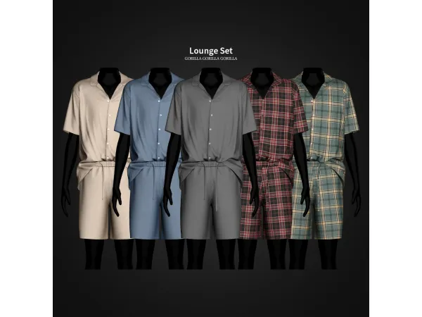 Alpha Lounge Set by gorillax3 - The Sims 4 Custom Content