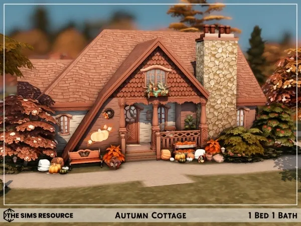 Maxis Match Autumn Cottage - The Sims 4 Custom Content
