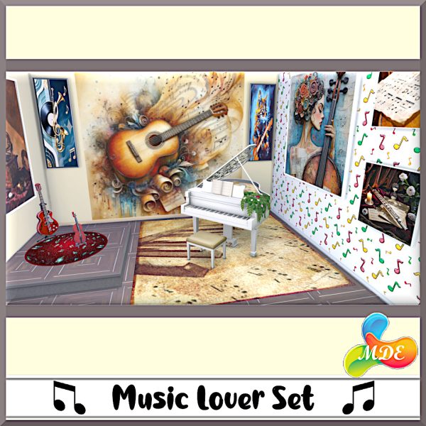 Mix Music Lovers Set by mde - The Sims 4 Custom Content
