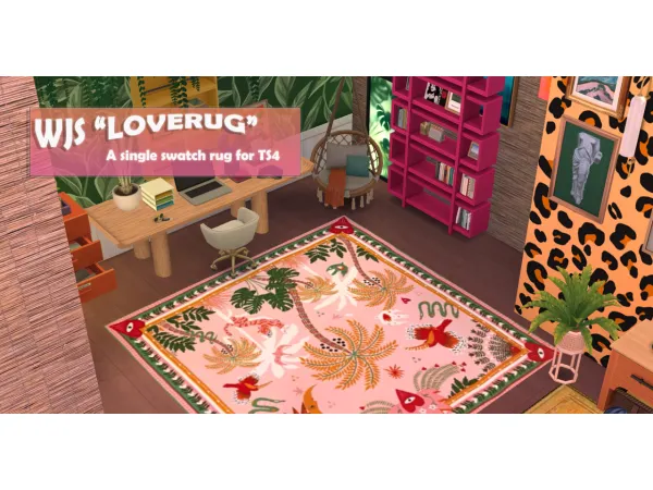 Maxis Match LOVERUG by woohoojuicesimoleons2 - The Sims 4 Custom Content