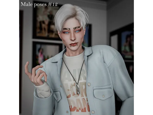 Mix Male poses 12 - The Sims 4 Custom Content