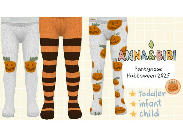 Alpha Pantyhose Halloween 2025 [Anna&Bibi] - The Sims 4 custom content