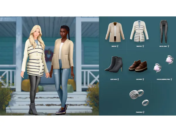 Maxis Match CARMELA SET by modcollective - The Sims 4 Custom Content