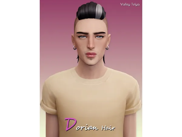 Maxis Match Dorian Hair by HelenaVtulya - The Sims 4 Custom Content