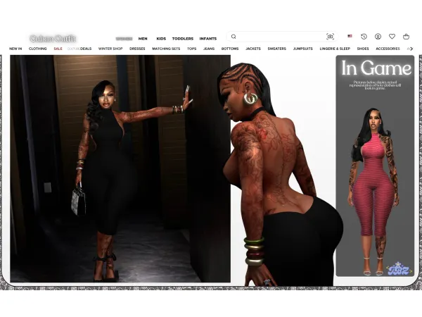 Alpha Cuban Outfit by TBZSimz - The Sims 4 Custom Content