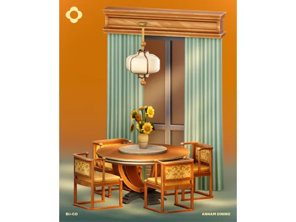 Maxis Match Annam Dining by BIplusCO - The Sims 4 Custom Content