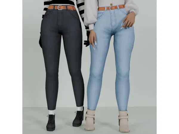 Maxis Match Amu00e9lie Jeans by Plumbique - The Sims 4 Custom Content