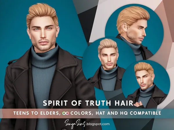 Alpha Spirit of Truth Hair (No strands) - The Sims 4 Custom Content