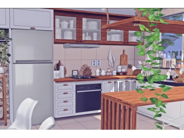 Alpha Arran Kitchen - The Sims 4 Custom Content