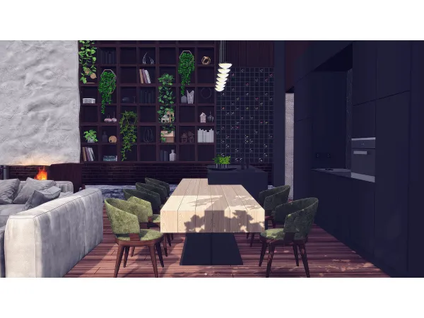 Alpha Arcum Kitchen - The Sims 4 Custom Content