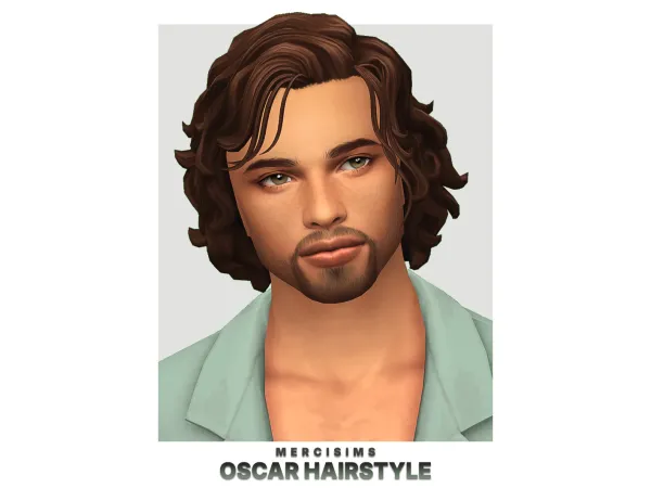 Maxis Match Oscar Hairstyle by mercisims - The Sims 4 Custom Content