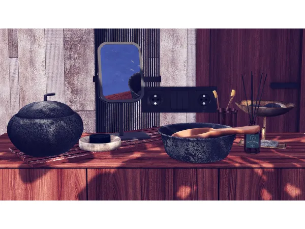 Alpha ARCUM BATHROOM DECO - The Sims 4 Custom Content