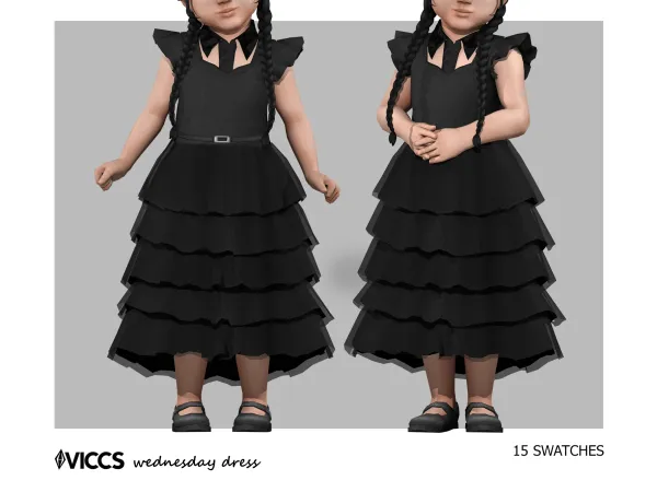 VICCS_WEDNESDAY DRESS (TODDLER VERSION)