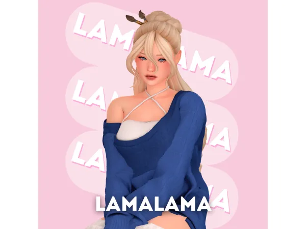 Maxis Match Hair Ronnette by lamalamalove - The Sims 4 Custom Content