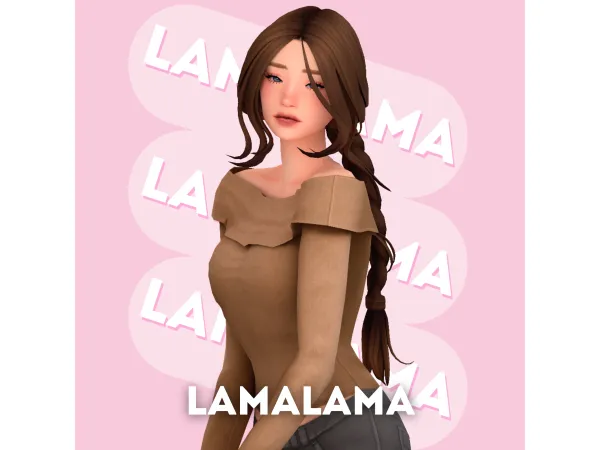 Maxis Match Hair Trish by lamalamalove - The Sims 4 Custom Content