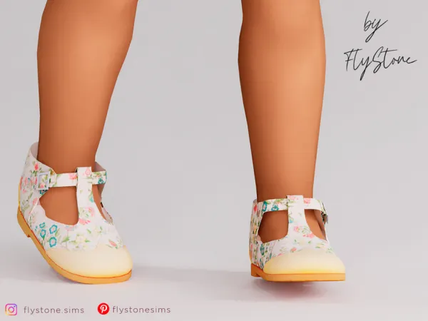 Mix Toddler Flats With Floral Decor by FlyStone - The Sims 4 Custom Content