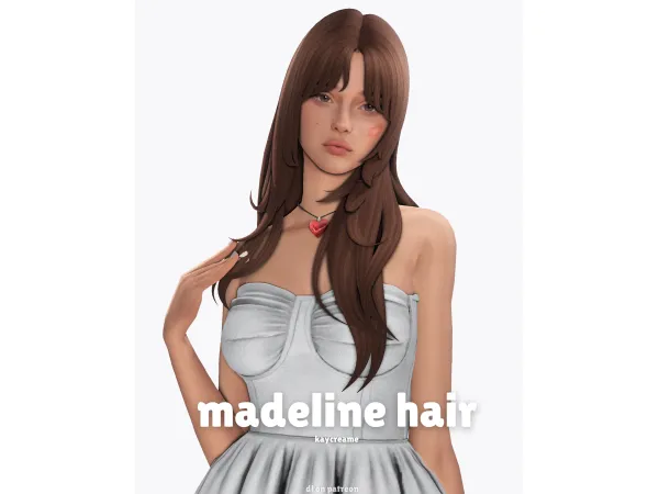 Maxis Match madeline hair by kaycreame - The Sims 4 Custom Content