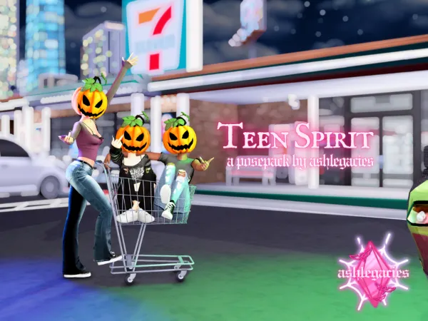 Mix Teen Spirit Posepack - The Sims 4 Custom Content