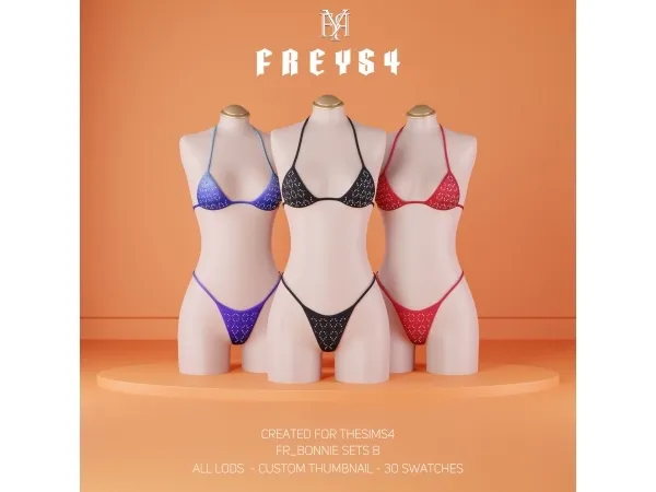 Alpha FR_Bonnie Sets B - The Sims 4 Custom Content