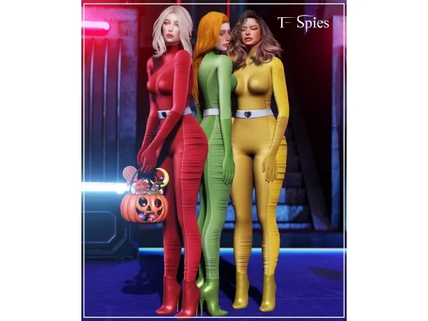 Alpha Halloween And Horror Costume 07 T Spies - The Sims 4 Custom Content