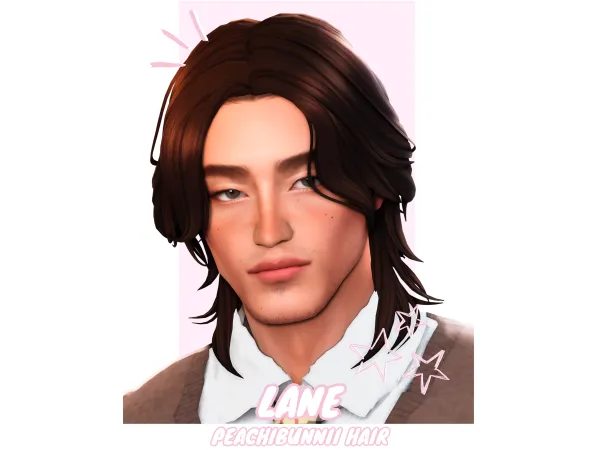 Maxis Match Lane Hair by Peachibunnii - The Sims 4 Custom Content