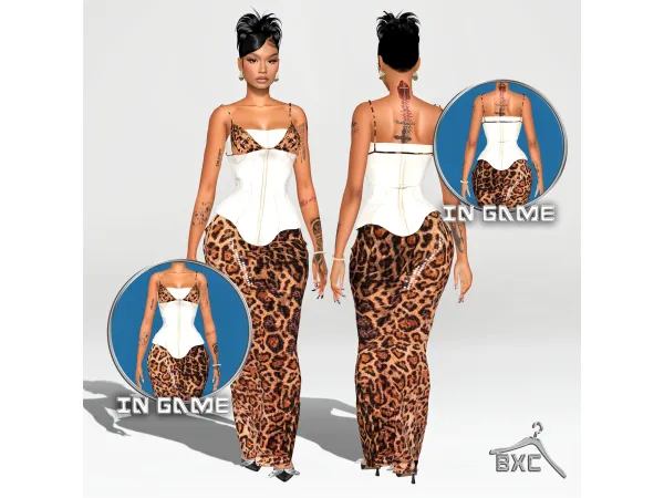 Alpha LEONA SET by Baddiexsimmer - The Sims 4 Custom Content