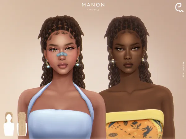 Maxis Match [EnriqueS4] Manon Hairstyle - The Sims 4 Custom Content