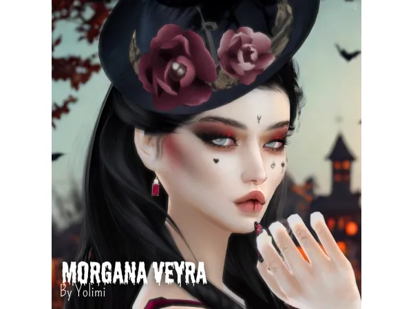 Alpha Halloween Freebie by yolimi - The Sims 4 Custom Content