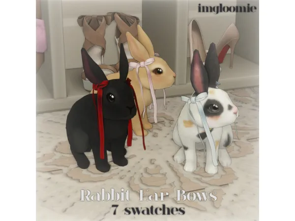 Maxis Match RABBIT EAR BOWS by imgloomie - The Sims 4 Custom Content
