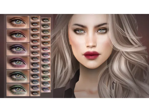 Alpha CRYSTAL EYESHADOW by Remussirion - The Sims 4 Custom Content